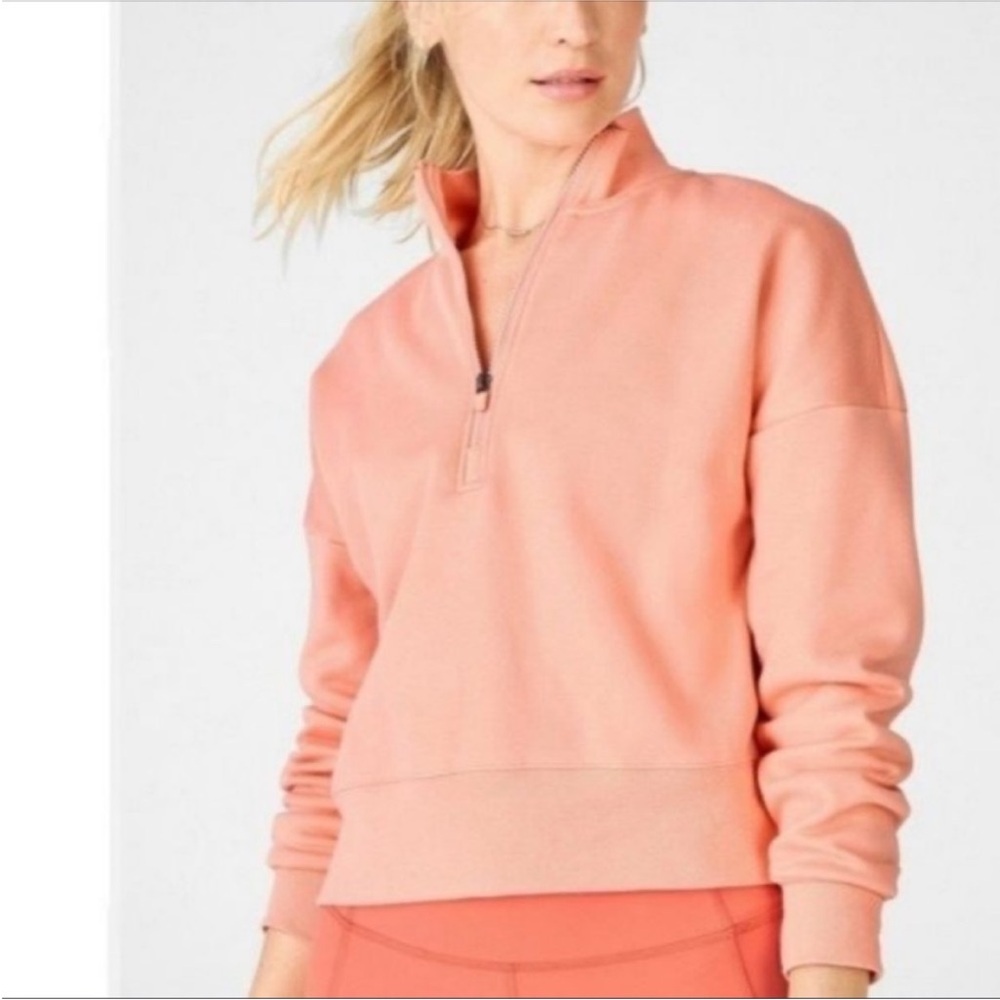 Fabletics Catarina Mock Neck 1/2 Zip
Pullover Sweatshirt SZ S